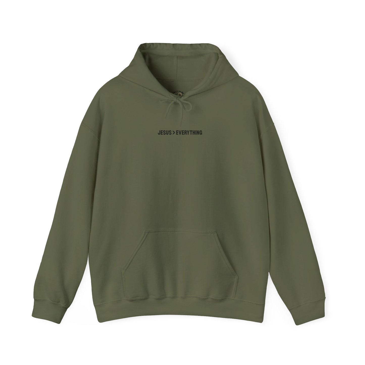 Jesus > Everything Hoodie - Black Design