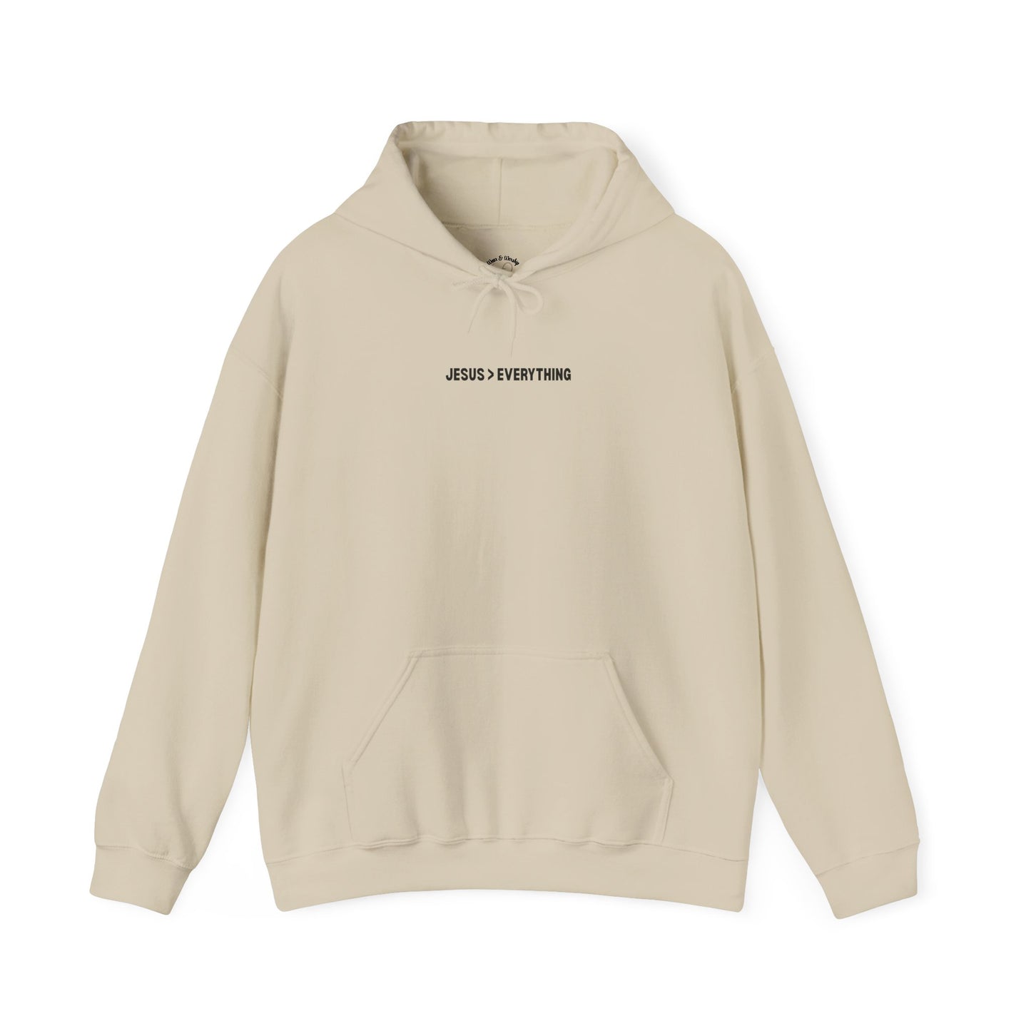 Jesus > Everything Hoodie - Black Design