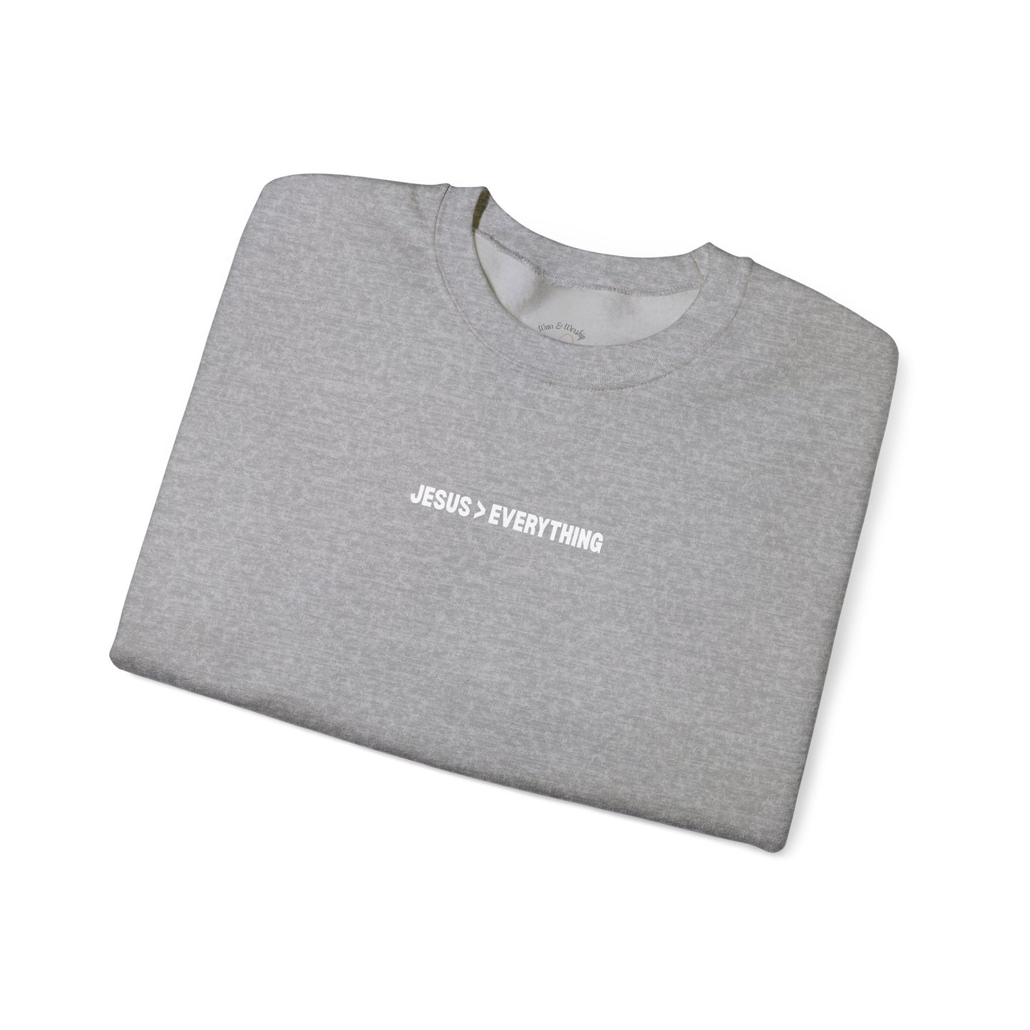Jesus > Everything Sweatshirt - White Design