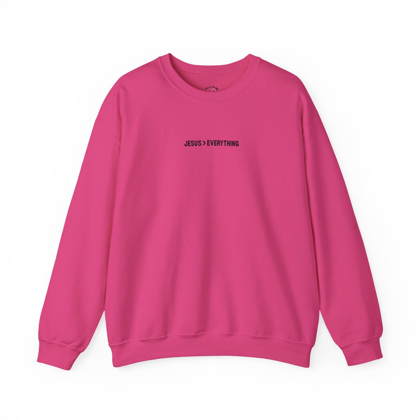 Jesus > Everything Sweatshirt - Black Design