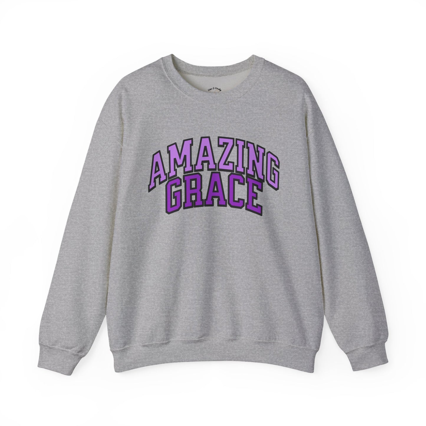 Amazing Grace Sweatshirt - Purple Design