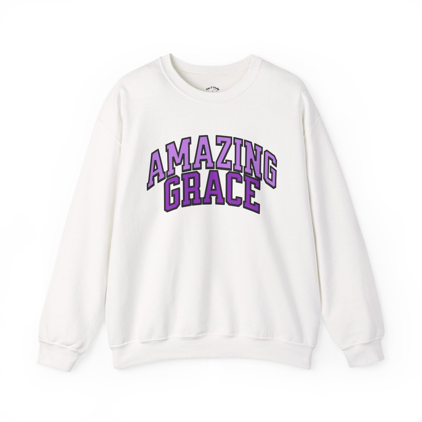 Amazing Grace Sweatshirt - Purple Design
