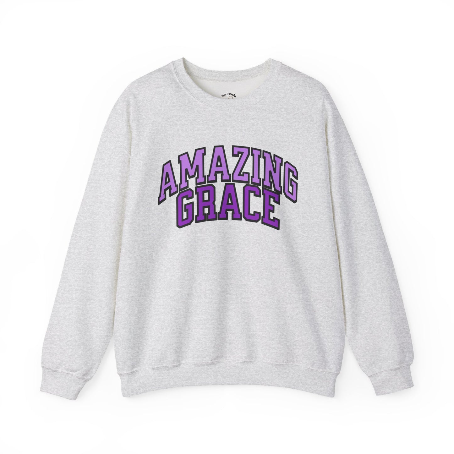 Amazing Grace Sweatshirt - Purple Design