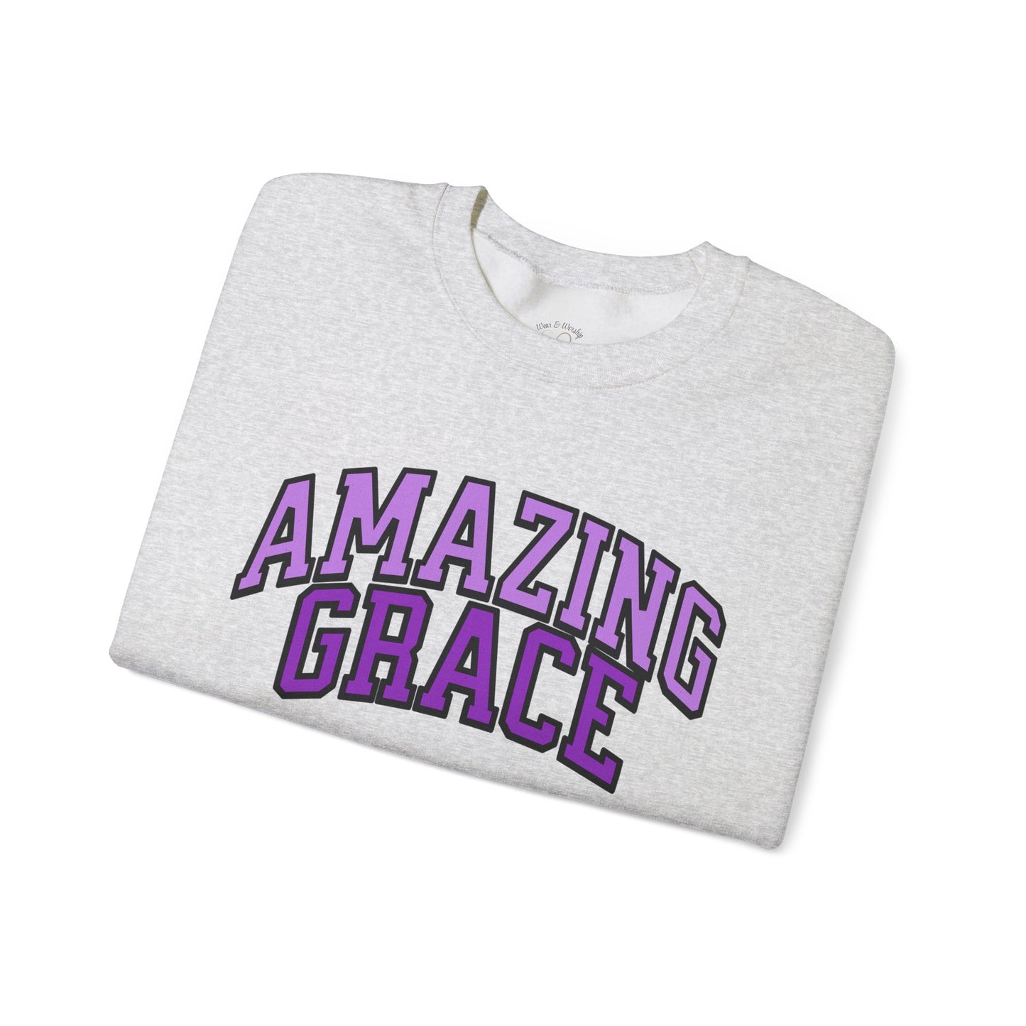 Amazing Grace Sweatshirt - Purple Design