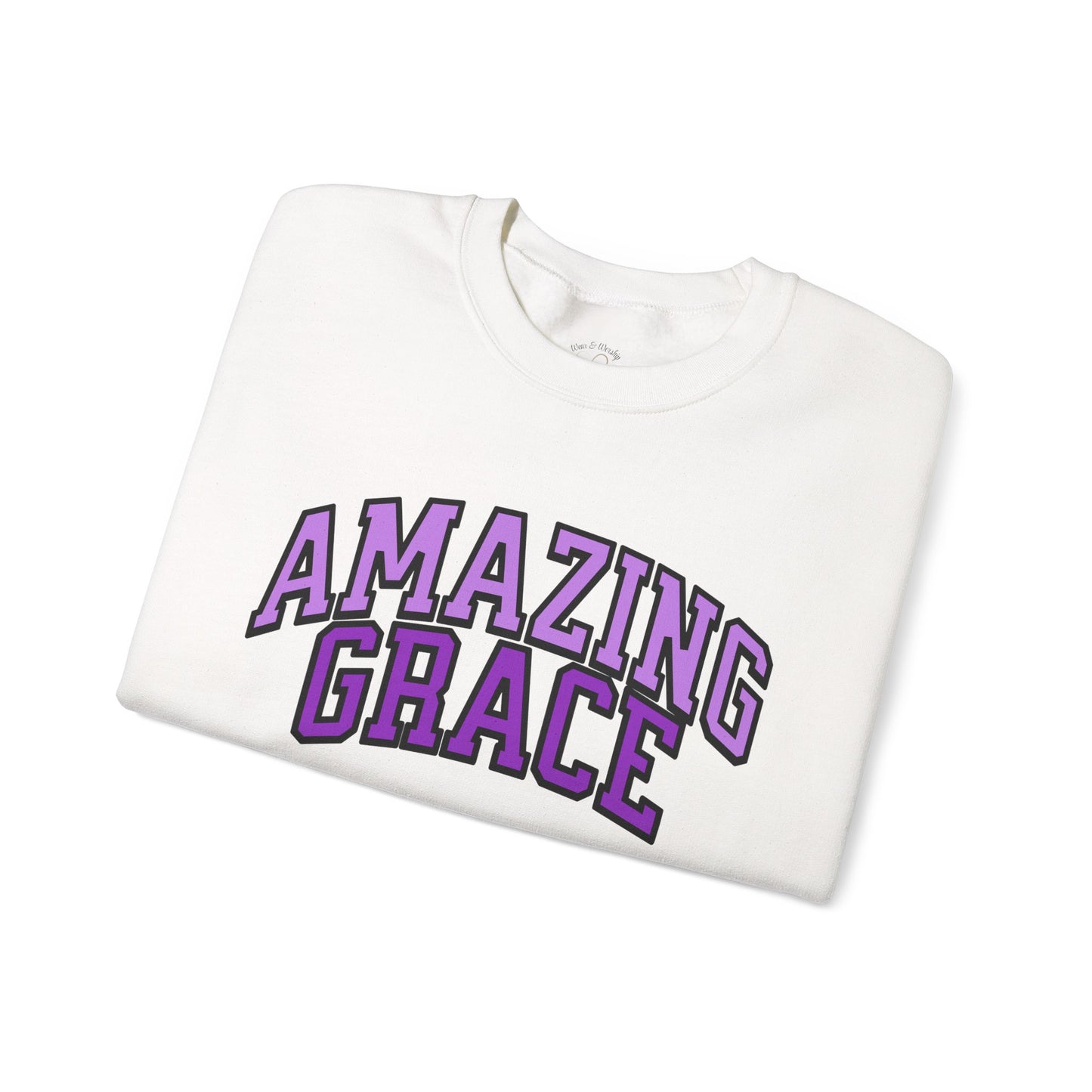 Amazing Grace Sweatshirt - Purple Design
