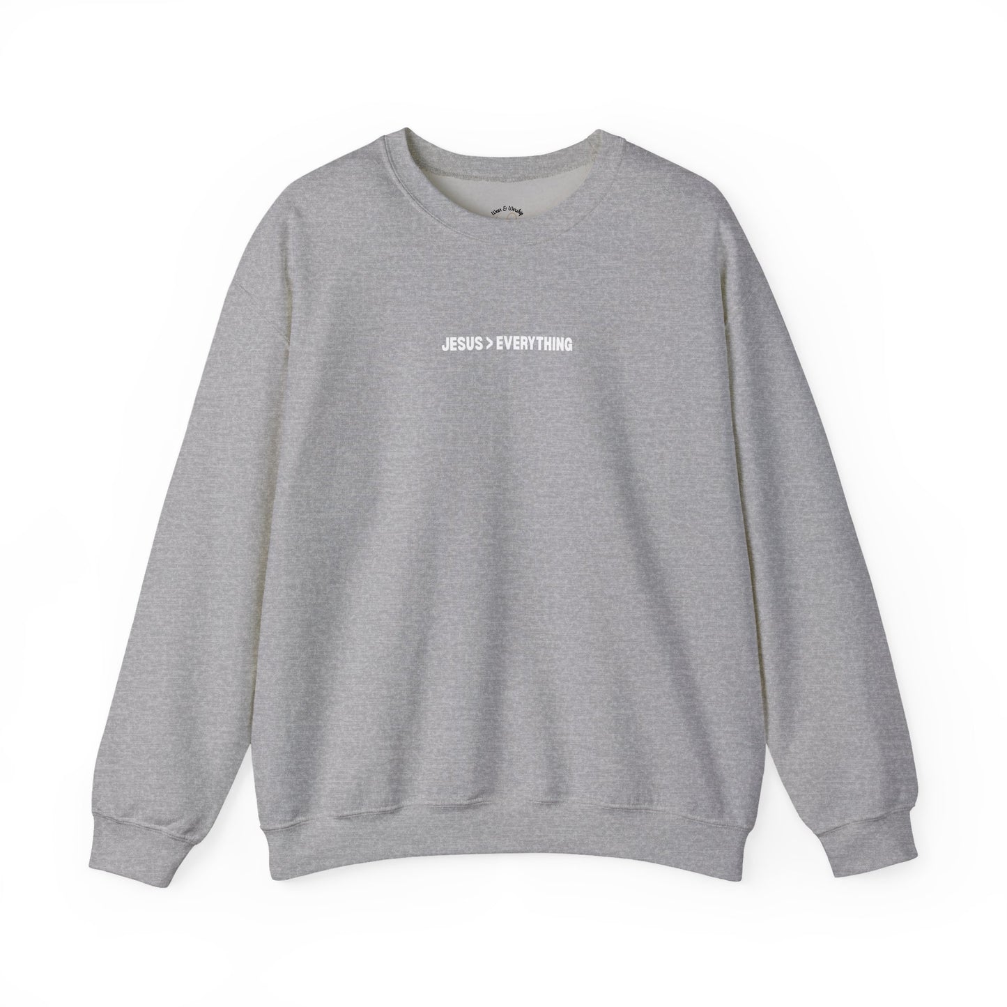Jesus > Everything Sweatshirt - White Design