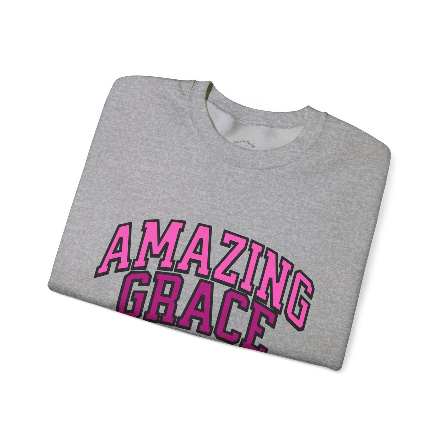 Amazing Grace Sweatshirt - Pink Design