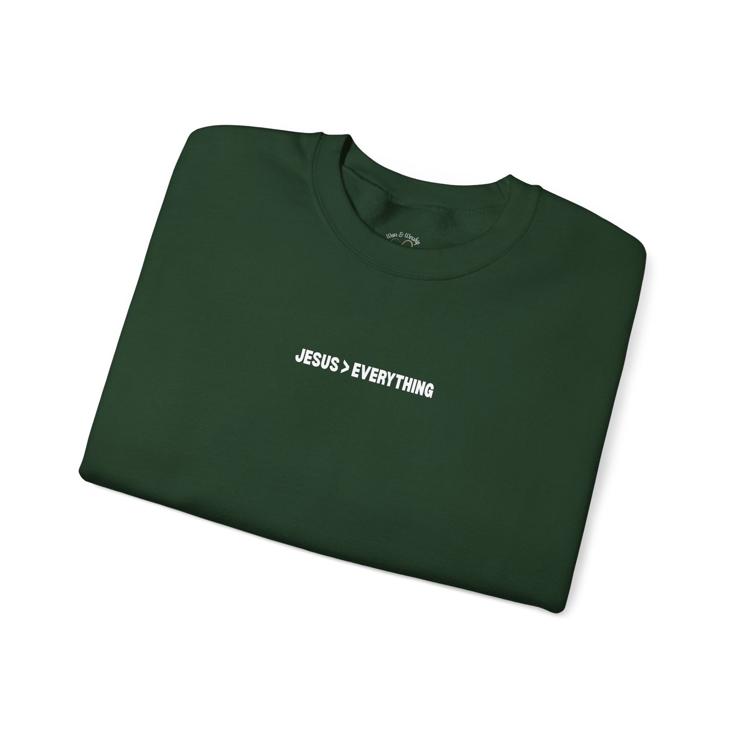 Jesus > Everything Sweatshirt - White Design
