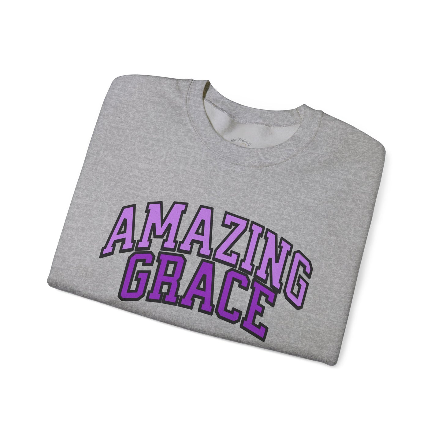 Amazing Grace Sweatshirt - Purple Design