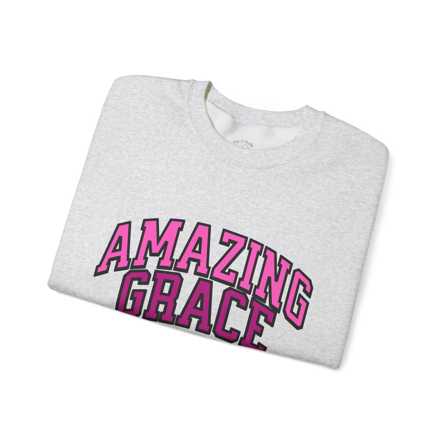 Amazing Grace Sweatshirt - Pink Design