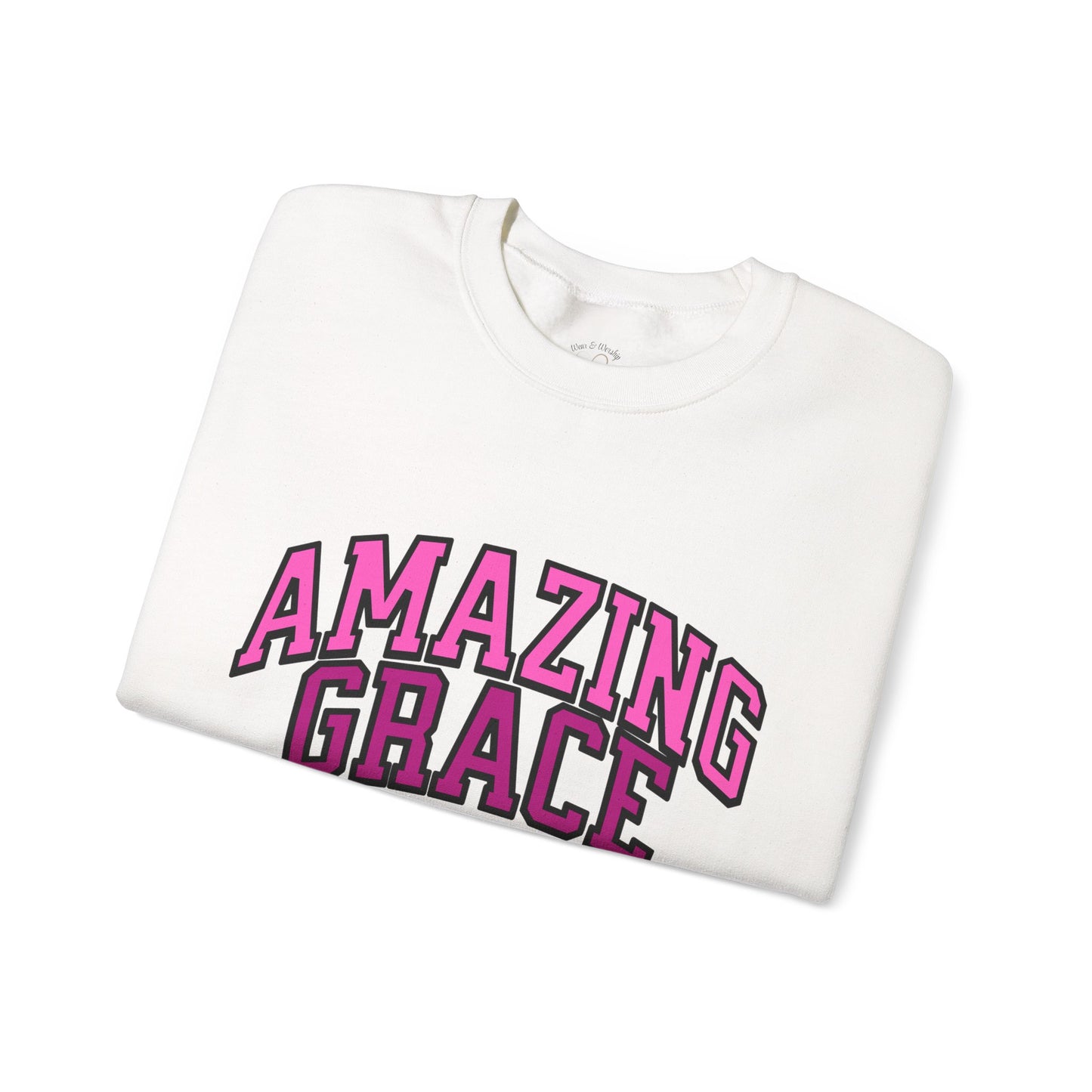 Amazing Grace Sweatshirt - Pink Design