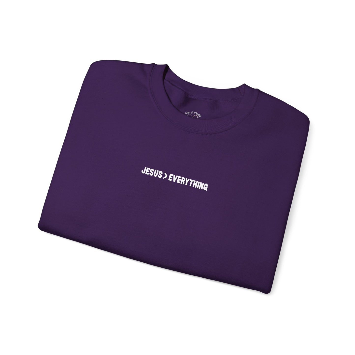 Jesus > Everything Sweatshirt - White Design