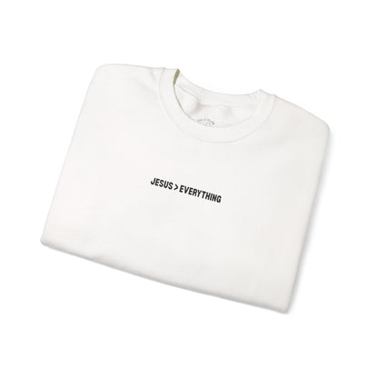 Jesus > Everything Sweatshirt - Black Design