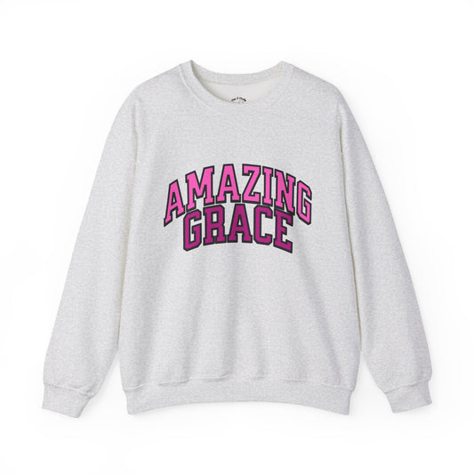Amazing Grace Sweatshirt - Pink Design