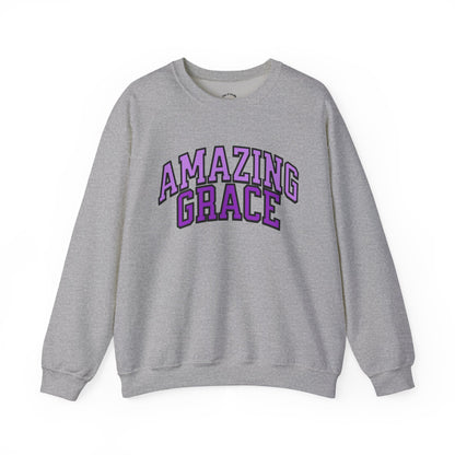 Amazing Grace Sweatshirt - Purple Design