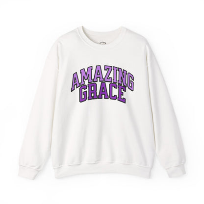 Amazing Grace Sweatshirt - Purple Design