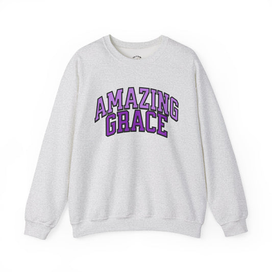 Amazing Grace Sweatshirt - Purple Design