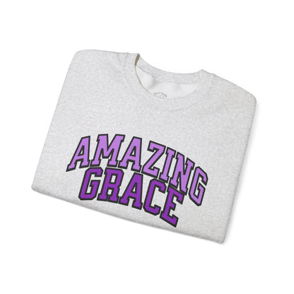 Amazing Grace Sweatshirt - Purple Design