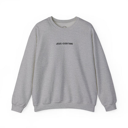 Jesus > Everything Sweatshirt - Black Design